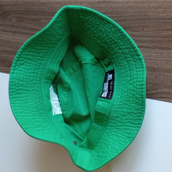 NWT The Hat Depot Kin Euphorics Bucket Hat Kelly Green S/M Size - Picture 5 of 16